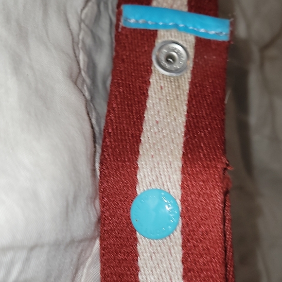 Handstiched wool and leather purse - Picture 4 of 10